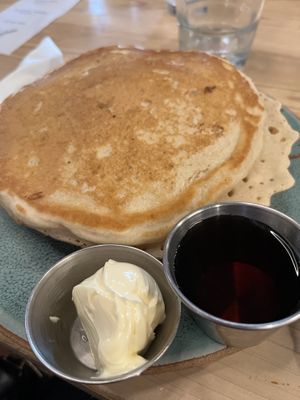 Delicious and fluffy vegan pancakes!  at Bearcat Cafe - CBD in New Orleans