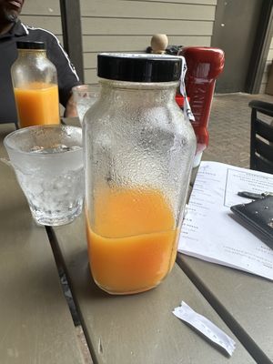Fresh squeezed OJ  at Bearcat Cafe - CBD in New Orleans