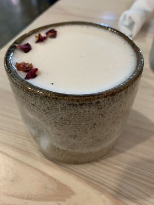 Rose 🌹 Oatmilk Steamer at Bearcat Cafe - CBD in New Orleans