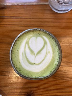 Matcha Latte. at Bearcat Cafe - CBD in New Orleans