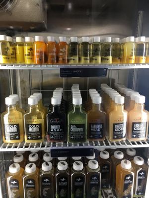 Pre-made juices. at Juice Generation - Broadway in New York City