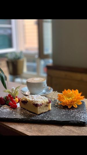 veganer Himbeerstreusel at Quartier Mayence in Mainz