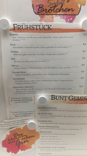 Speisekarte 2 at Quartier Mayence in Mainz