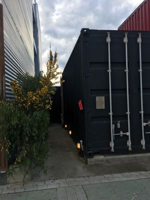 Entrance is on the side at Santolla in Puerto Natales