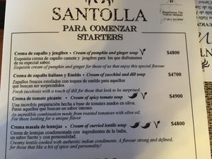 Appetizers at Santolla in Puerto Natales