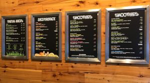 Wall menu at Juice Generation - 9th Ave in New York City