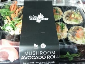 mushroom avocado roll at Juice Generation - 9th Ave in New York City