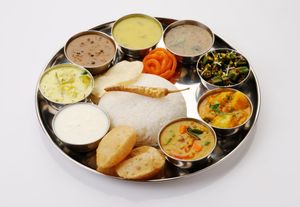 South Indian Thali at Vasantha Vilas in East London