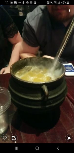 One of the cauldron drinks at The Cauldron in New York City