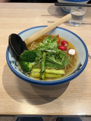 Vegan ramen. at Afuri - Granbury Park in Tokyo