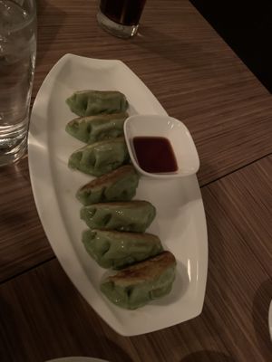 Veggie gyoza at Enso Sushi & Japanese Cuisine in Regina