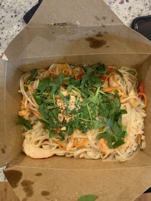 King pad Thai  at Loving Hut in Houston