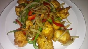 Saigon crispy tofu at Loving Hut in Houston