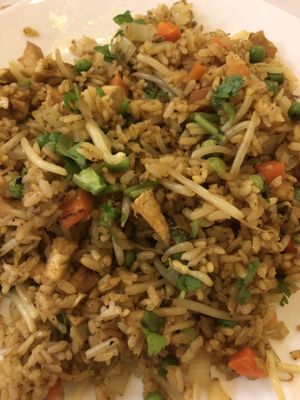 Curry fried rice at Loving Hut in Houston