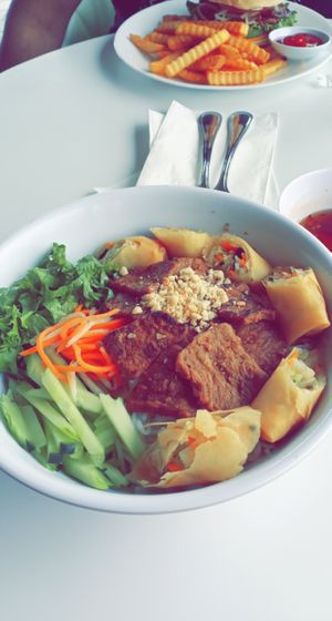 The vermicelli noodles are amazing!!! at Loving Hut in Houston