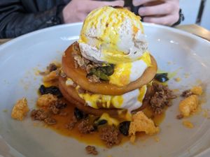 Vegan pancakes at Wilde & Co in Darlinghurst