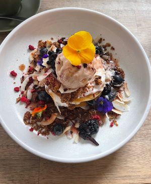 Amazing vegan pancakes  #Veganuary at Wilde & Co in Darlinghurst