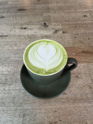 Matcha with coconut milkk  at Wilde & Co in Darlinghurst