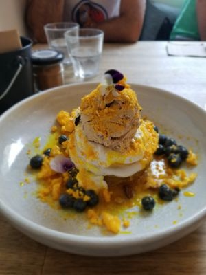 Coconut pancakes  at Wilde & Co in Darlinghurst