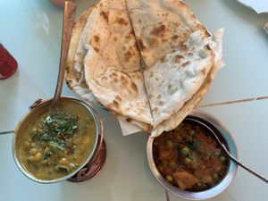 Naan and dishes  #Veganuary at Accha in Chiang Rai