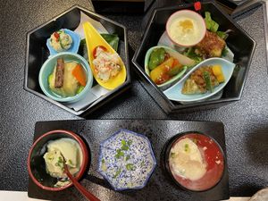 Tofu tasting menu  at Matsumura in Takasaki