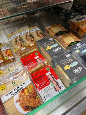 Vegan chilled groceries  at Brookmans Bakery in Hatfield
