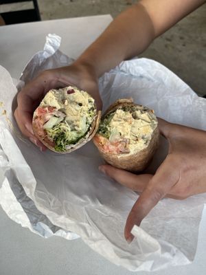 Vegan chicken wrap  at Down to Earth - Store and Deli in Kailua
