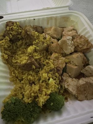 Teriyaki tofu and curry rice   at Down to Earth - Store and Deli in Kailua