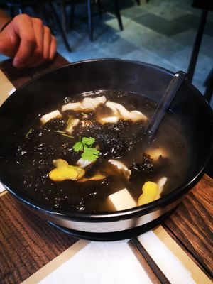 Seaweed soup at Koy in Da Nang
