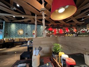 Inside the restaurant   at Peter Pane in Frankfurt