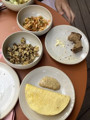 Menu 2 at Leuchtendroter in Frankfurt