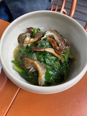 Blattspinat Bärlauch Curry at Leuchtendroter in Frankfurt