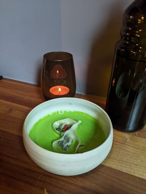 ravioli with green vegetables at Leuchtendroter in Frankfurt