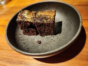 Chocolate cake at Leuchtendroter in Frankfurt