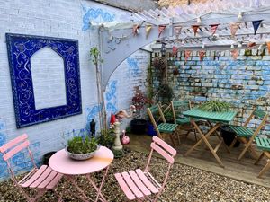 Garden   at Freida Mo's in Liverpool