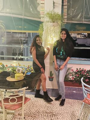 Happy guest at Cafe Boho in Udaipur