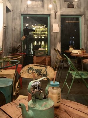 Overlooking lake at Cafe Boho in Udaipur