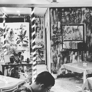 Bohemian style vegan restaurant at Cafe Boho in Udaipur