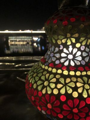 Lake view rooftop at Cafe Boho in Udaipur