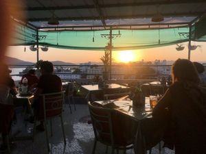 Sunset at Cafe Boho in Udaipur