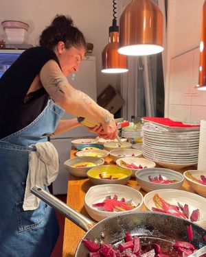livia in action at LiLa's Food in Oberwart