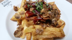 Vegan roast stack  at Lakeside Inn in Wardley