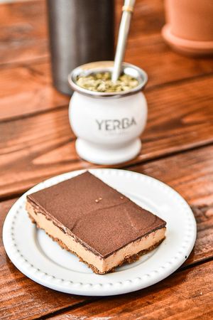 vegan peanut butter bar at Yerba Mate Bar & Empanadas in San Diego