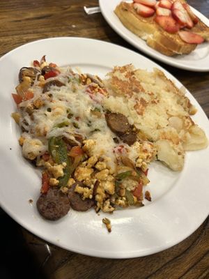 Italian tofu scramble  at Rutherford Pancake House in Rutherford