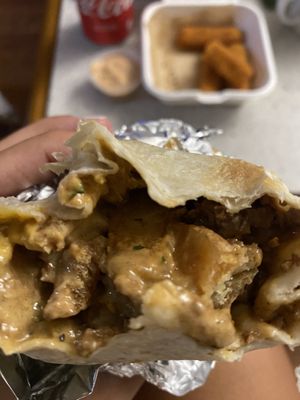 Vegan burritos  at Yecla 33 in Valencia