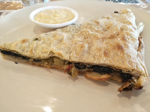 Vegan slice at Bean in the Woods in Ringwood