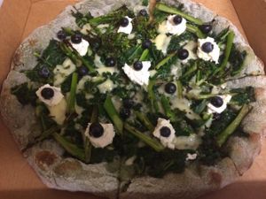 Vegan Temptation on a Spirulina base  at Picky Wops in East London