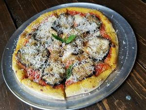 Parmigiana in turmeric at Picky Wops in East London