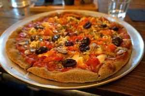 Vegan Victory (Hemp crust) at Picky Wops in East London