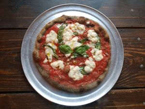 Burned Wheat Maggie with hommeade cashew cheese !!  at Picky Wops in East London